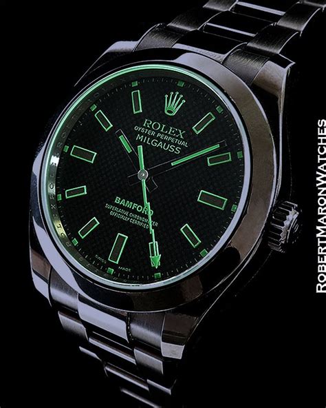 bamford rolex milgauss|rolex milgauss dark knight price.